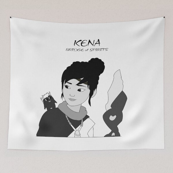 Item preview, KENA - BRIDGE OF SPIRITS (black and white) designed and sold by annaspoljar.