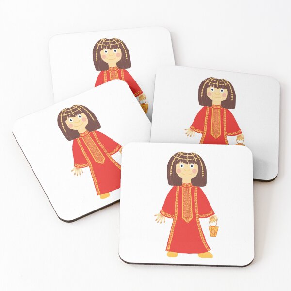 Item preview, Bahraini girl national dress designed and sold by NatalyOnArt.