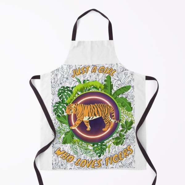 Item preview, Just a girl who loves tigers - Colorful compositions, art and animals, funny drawings designed and sold by AdvanceDesign.