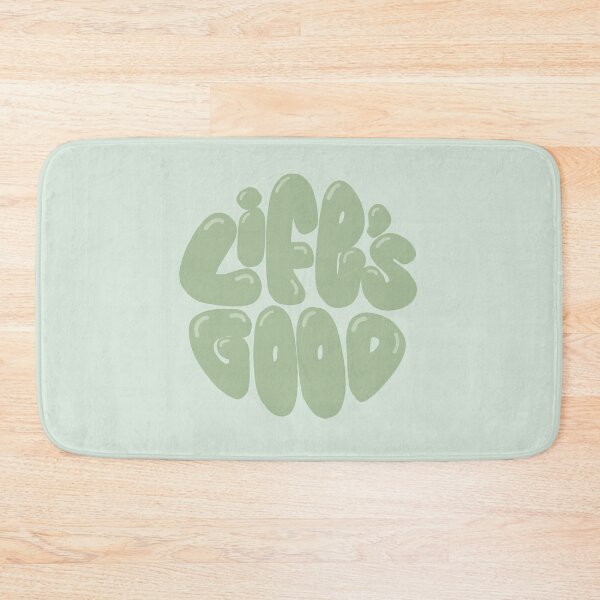 Item preview, Life's Good Lettering (Green) designed and sold by PepAndGrace.