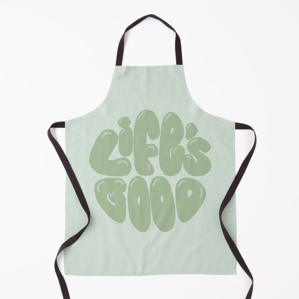 Item preview, Life's Good Lettering (Green) designed and sold by PepAndGrace.