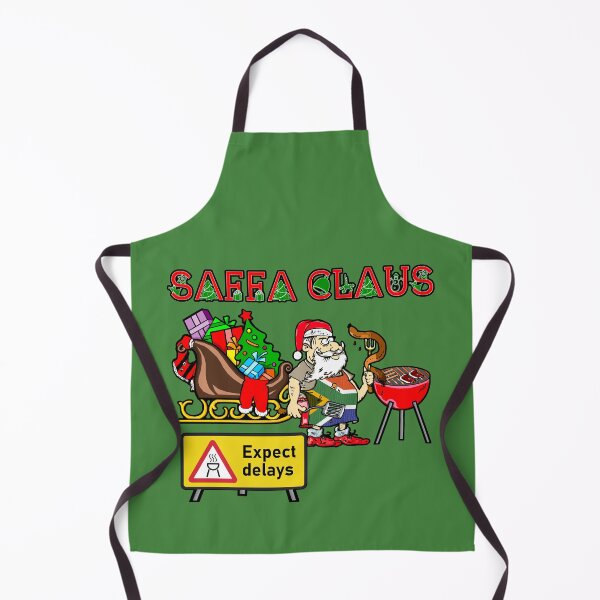 Item preview, SAFFA CLAUS expect delays stopped for a braai wors chops designed and sold by SolidEarthArt.
