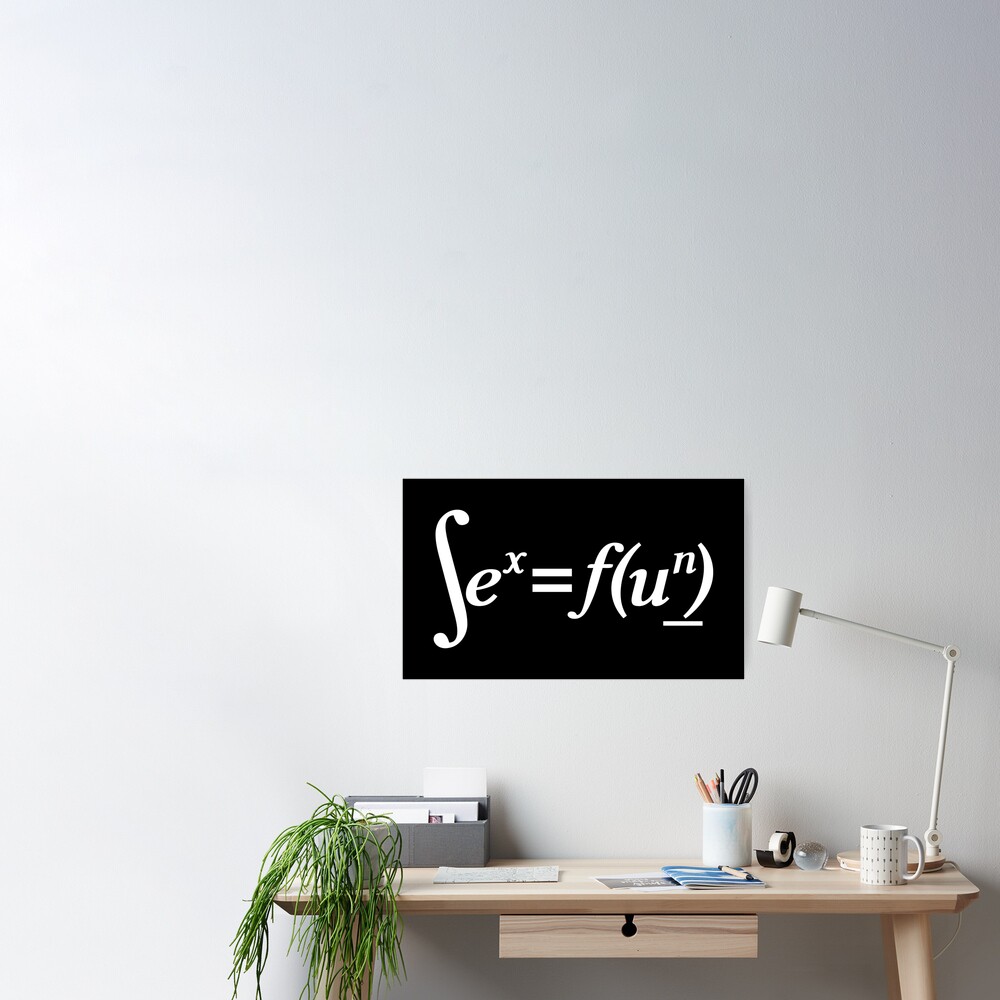 Sex Is Fun Maths Equation Poster By Purakushi Redbubble 6933