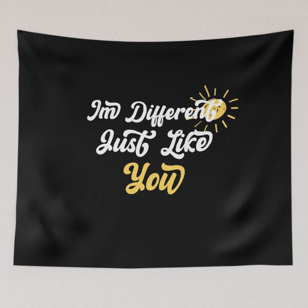 Item preview, Funny Distressed I'm Different Like You Quote designed and sold by TheMattDesigns.
