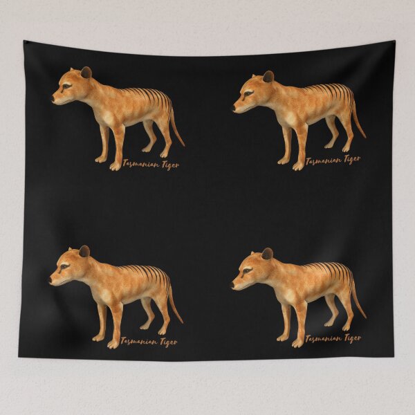 Item preview, The Extinct Tasmanian Tiger -Australia Native Carnivorous Marsupial Tasmanian Tiger Design designed and sold by Red-ElYoubi.