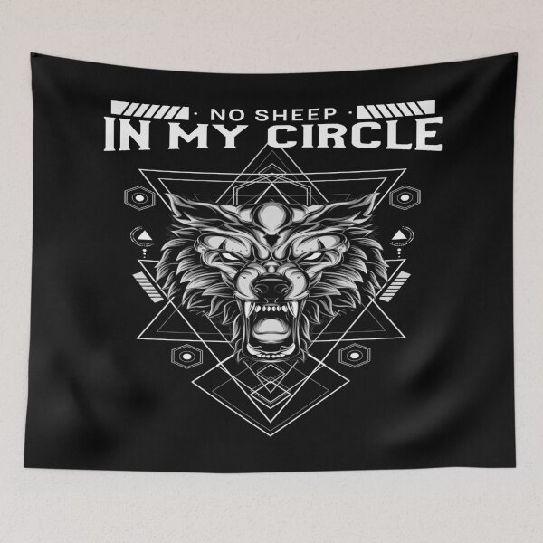 Item preview, No Sheep In My Circle Alpha Wolf designed and sold by Alladin7.