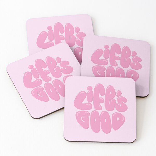 Item preview, Life's Good Lettering (Pink) designed and sold by PepAndGrace.
