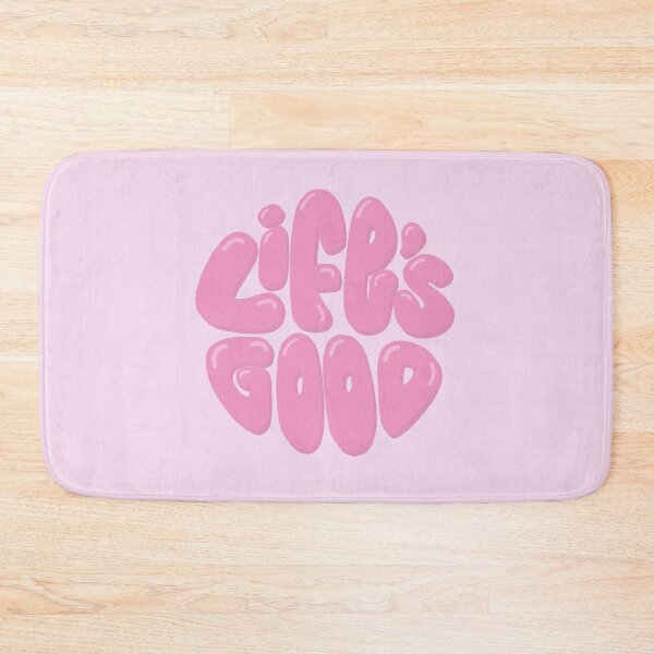 Item preview, Life's Good Lettering (Pink) designed and sold by PepAndGrace.