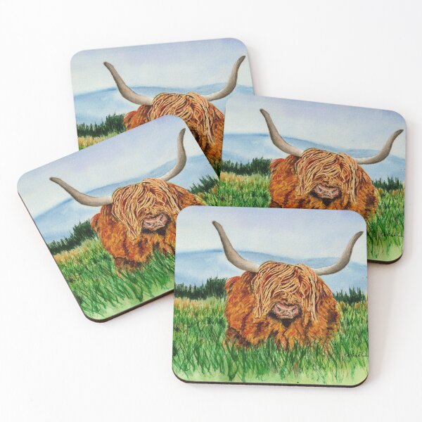 Item preview, "Hairy Coo" (vaca de las tierras altas) designed and sold by CathiePuaArt.