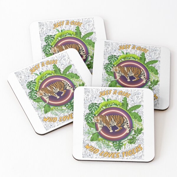Item preview, Just a girl who loves tigers - Colorful compositions, art and animals, funny drawings designed and sold by AdvanceDesign.