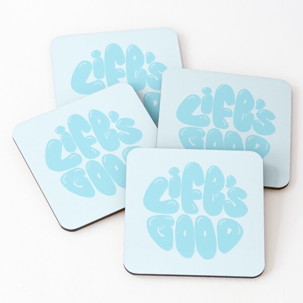 Item preview, Life's Good Lettering (Blue) designed and sold by PepAndGrace.