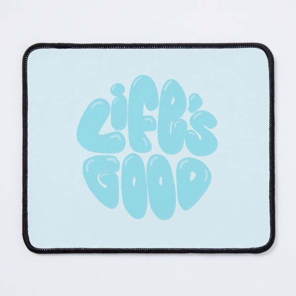 Item preview, Life's Good Lettering (Blue) designed and sold by PepAndGrace.