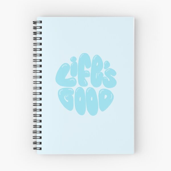 Item preview, Life's Good Lettering (Blue) designed and sold by PepAndGrace.