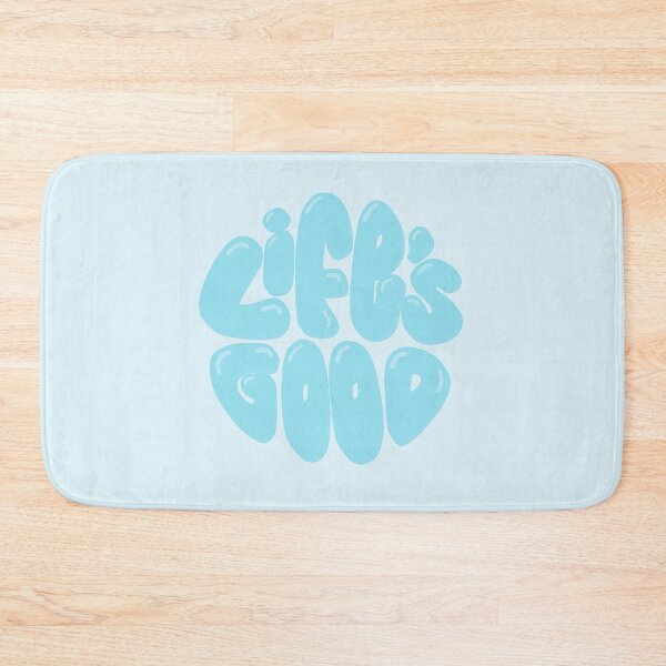 Item preview, Life's Good Lettering (Blue) designed and sold by PepAndGrace.