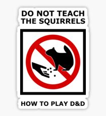 DnD Squirrels Sticker