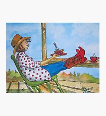 When The Going Gets Tough, The Tough Get Pie Photographic Print