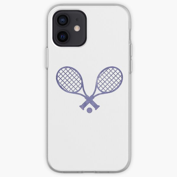 Raqueta De Tenis Púrpura Funda blanda para iPhone