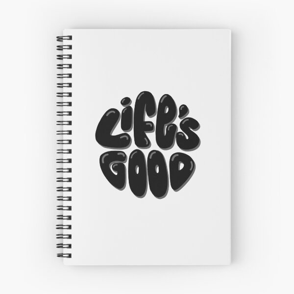 Item preview, Life's Good Lettering (Black) designed and sold by PepAndGrace.
