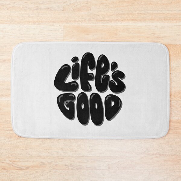 Item preview, Life's Good Lettering (Black) designed and sold by PepAndGrace.