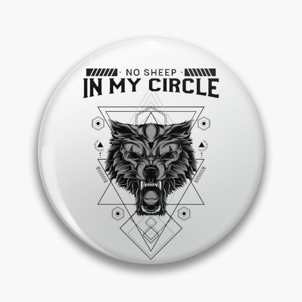 Item preview, No Sheep In My Circle Alpha Black Wolf designed and sold by Alladin7.