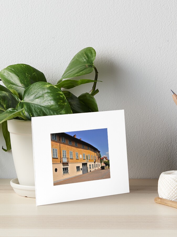 Thumbnail 1 of 2, Art Board Print, Cottolengo House at Bra, Piedmont, Cuneo, Italy designed and sold by MaluC.