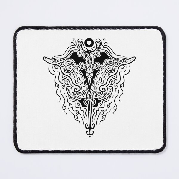 Item preview, Manta Ray Tattoo Design B&W designed and sold by Retartist.