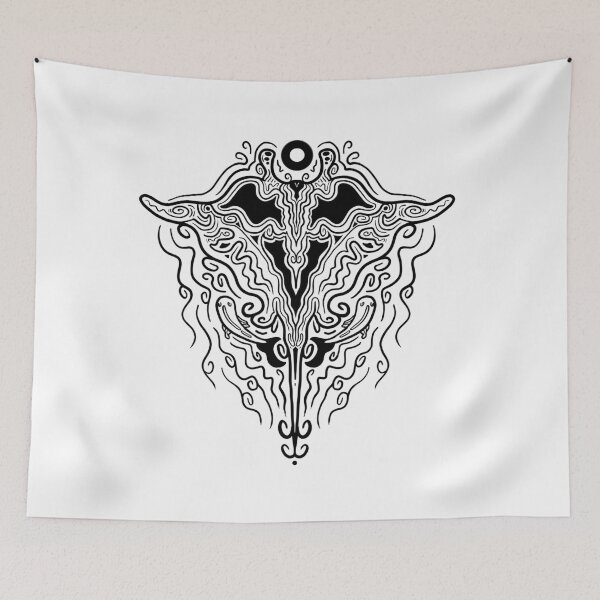 Item preview, Manta Ray Tattoo Design B&W designed and sold by Retartist.