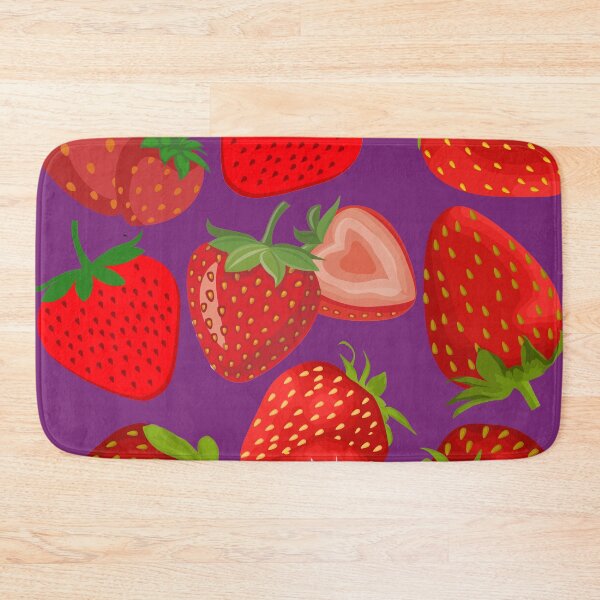 Item preview, strawberry hand drawn pattern designed and sold by Special-Ninja.