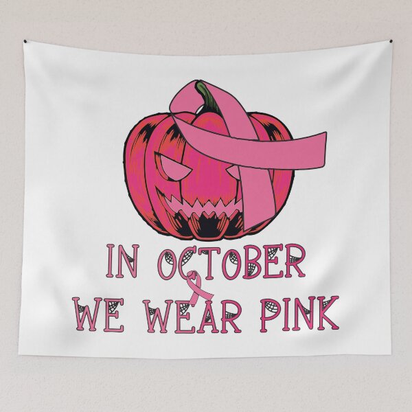 Item preview, In October We Wear Pink Pumpkin Plaid designed and sold by bahicharafe.