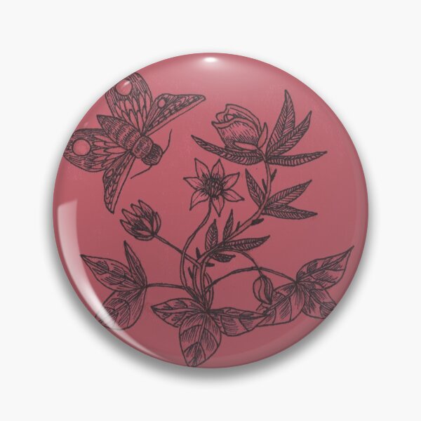 Item preview, Vintage Floral Moth Print designed and sold by Audrey Pearson.