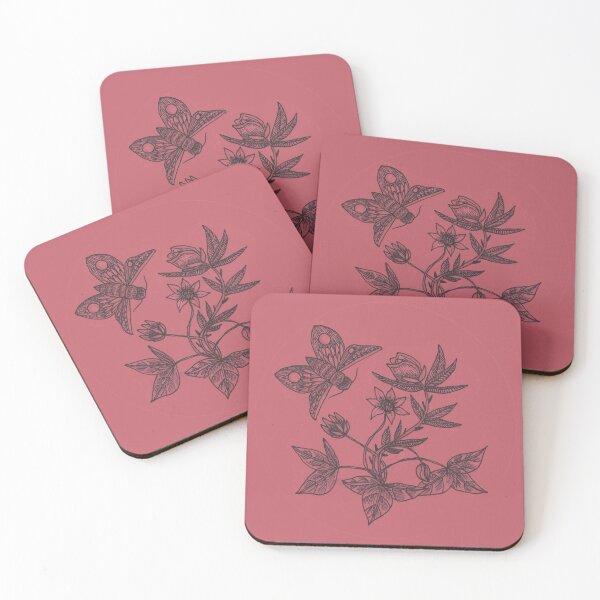 Item preview, Vintage Floral Moth Print designed and sold by Audrey Pearson.