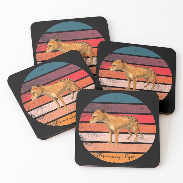 Item preview, The Extinct Tasmanian Tiger -Vintage Carnivorous Marsupial Tasmanian Tiger Design designed and sold by Red-ElYoubi.