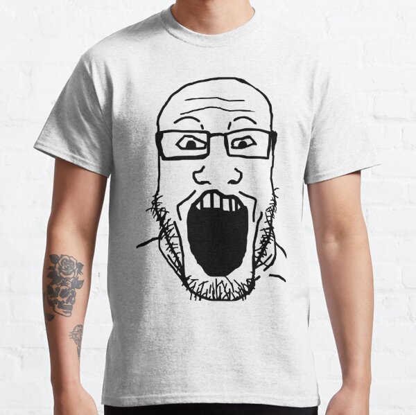 Doomer Wojak Meme Messy Boomer Doomed Nihilist T-Shirt