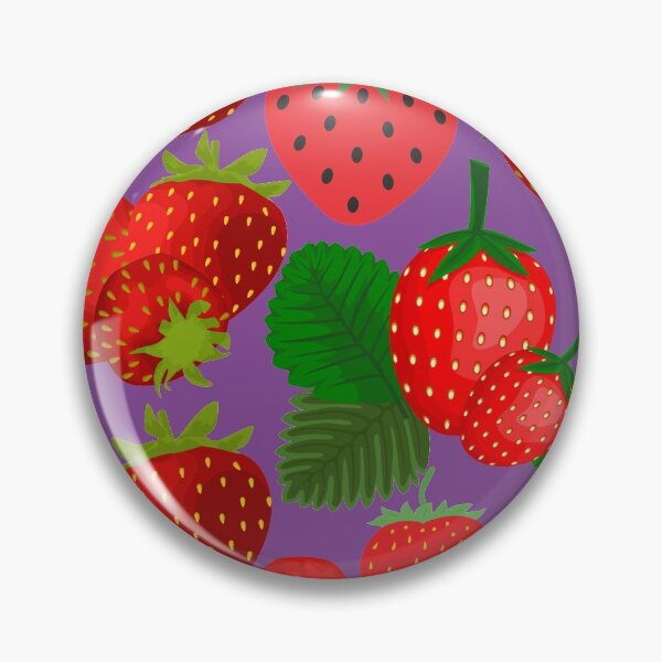Item preview, strawberry hand drawn pattern designed and sold by Special-Ninja.
