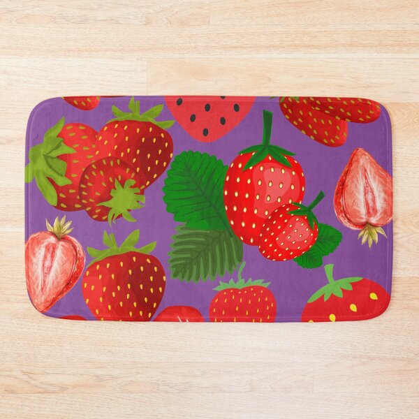 Item preview, strawberry hand drawn pattern designed and sold by Special-Ninja.