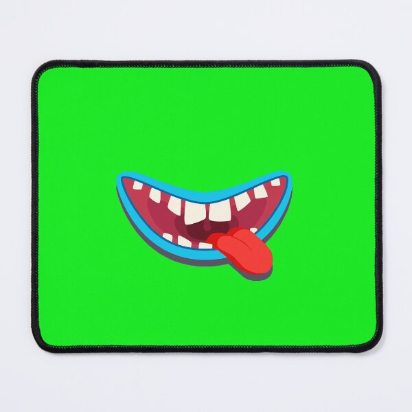 Item preview, Funny Halloween Cartoon Monster Mouth Bright Green designed and sold by Creepyhollow.
