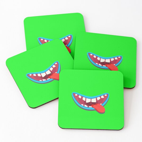 Item preview, Funny Halloween Cartoon Monster Mouth Bright Green  designed and sold by Creepyhollow.