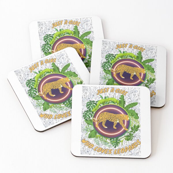 Item preview, Just a girl who loves leopards - Colorful compositions, art and animals, funny drawings designed and sold by AdvanceDesign.