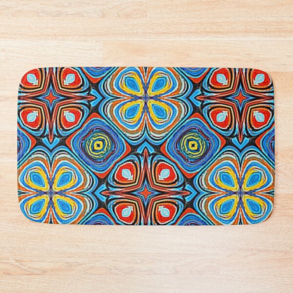 Item preview, Sky blue orange and yellow spiral abstract surrealism by Code03. designed and sold by Code03.