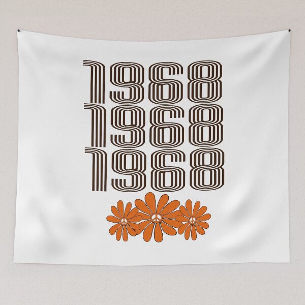 Item preview, 1968 Peace Sign Orange Hippy Flower Power designed and sold by Swigalicious.
