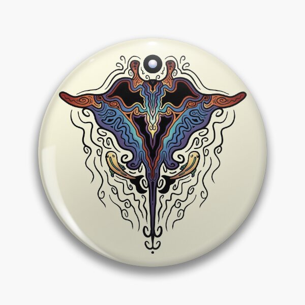 Item preview, Manta Ray Tattoo Design Colored designed and sold by Retartist.