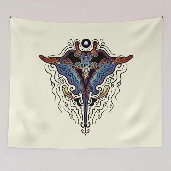 Item preview, Manta Ray Tattoo Design Colored designed and sold by Retartist.