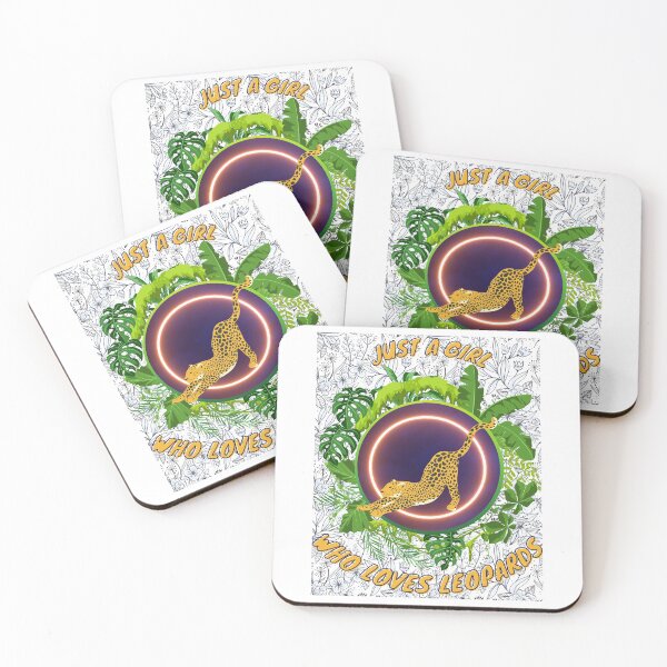 Item preview, Just a girl who loves leopards - Colorful compositions, art and animals, funny drawings designed and sold by AdvanceDesign.