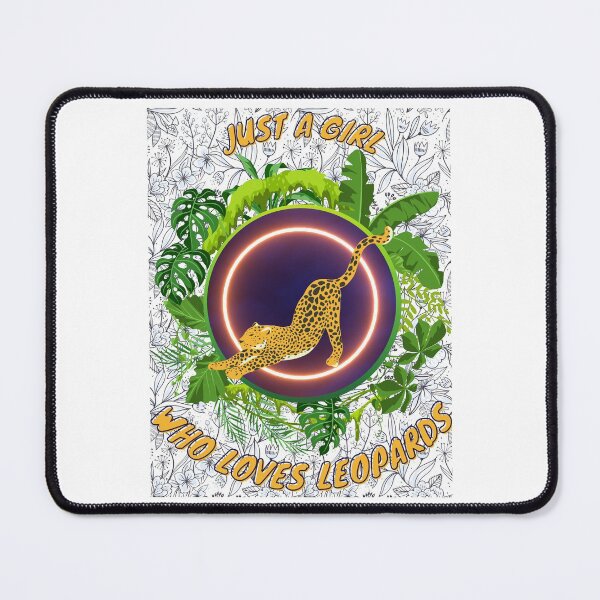 Item preview, Just a girl who loves leopards - Colorful compositions, art and animals, funny drawings designed and sold by AdvanceDesign.