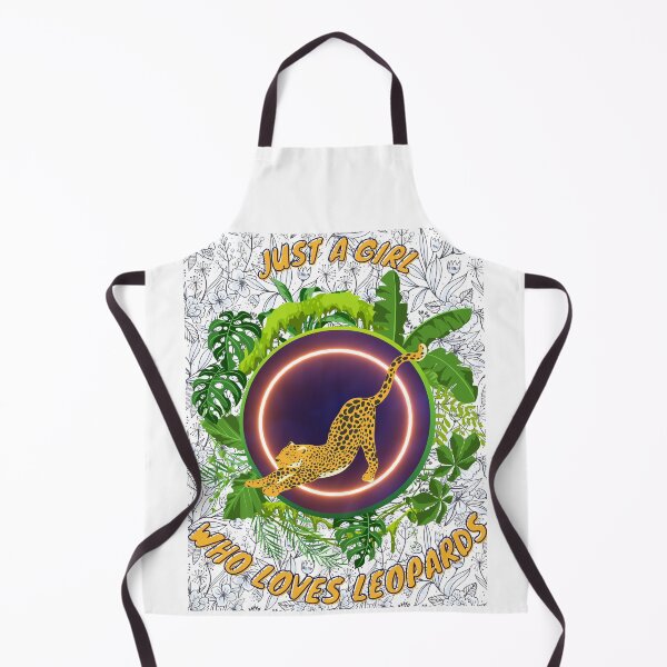 Item preview, Just a girl who loves leopards - Colorful compositions, art and animals, funny drawings designed and sold by AdvanceDesign.
