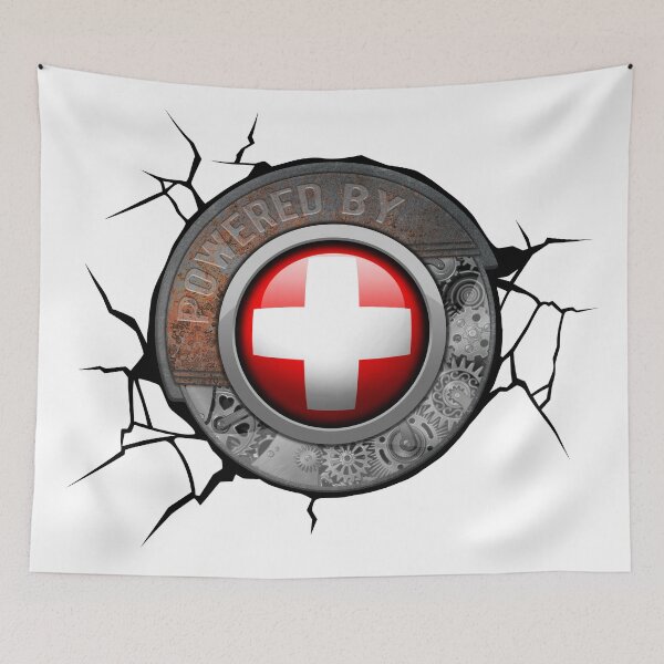 Item preview, Switzerland Steampunk Engine Powered By Swiss National Pride designed and sold by onicon.