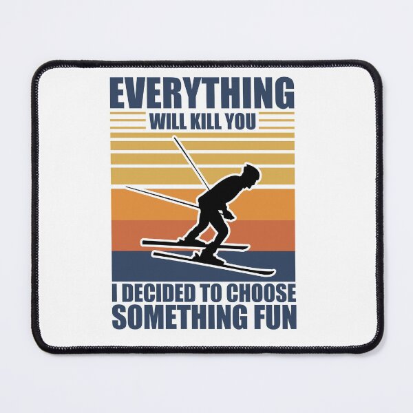 Item preview, Do Something Fun Mountain Skiing Gift Idea designed and sold by DadJokeDescript.