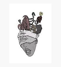 Badbadnotgood illustration Photographic Print