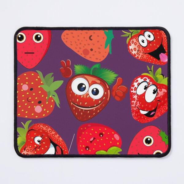 Item preview, strawberry hand drawn pattern designed and sold by Special-Ninja.