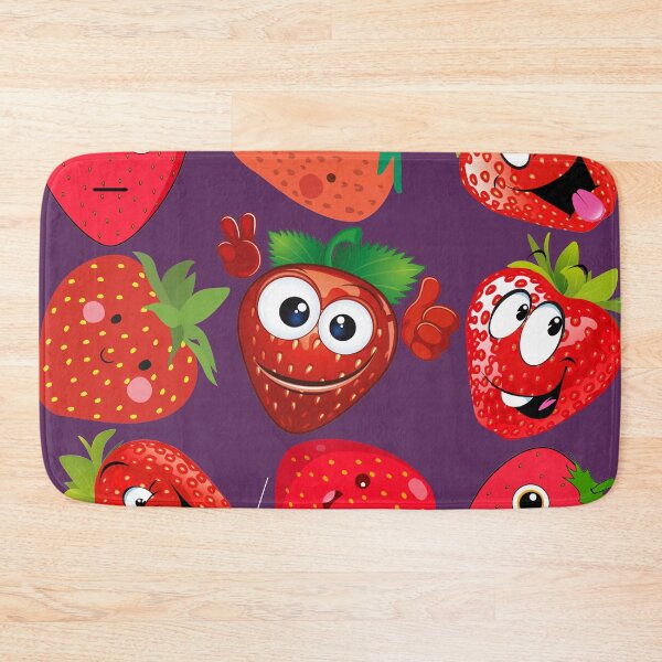 Item preview, strawberry hand drawn pattern designed and sold by Special-Ninja.